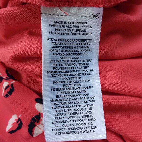 Lauren Ralph Lauren Red Floral Dress Shift Stretch Career Women's Size 12 - Picture 7 of 10